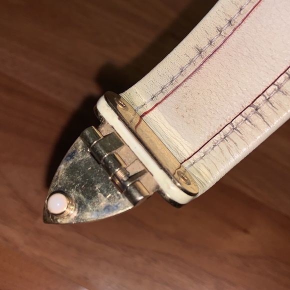 Louis Vuitton Suhali Serure Leather Bracelet Gold Plated Ivory - Picture 7 of 12